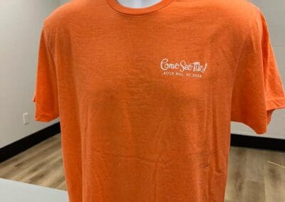 Adult T-Shirt with Logo (Heather Orange)